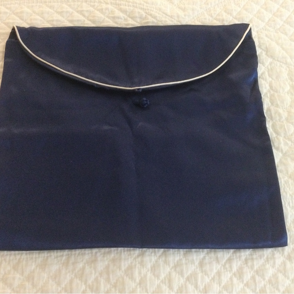 Blue 100% Silk Pouch